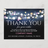 ご注文挿入カード カスタムビジネス お礼 案内ポストカード (正面)