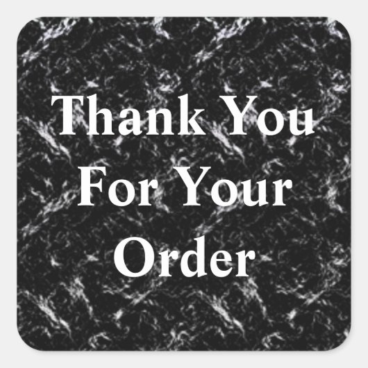 ご注文白黒 スクエアシール (正面)