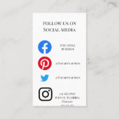 ご注文頂きありがとうござい感謝しています 名刺 (裏面)