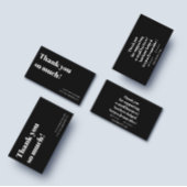 ご注文、スモールビジネスのお客様に感謝カスタマイズ 名刺