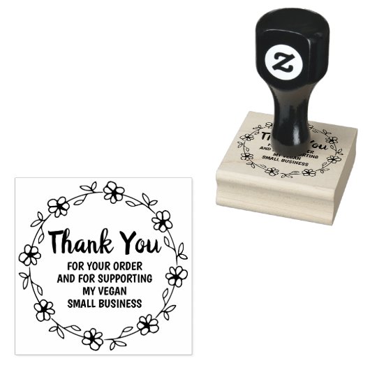 ご注文、スモールビジネスのお客様、ありがとうございました。 ラバースタンプ (押印)