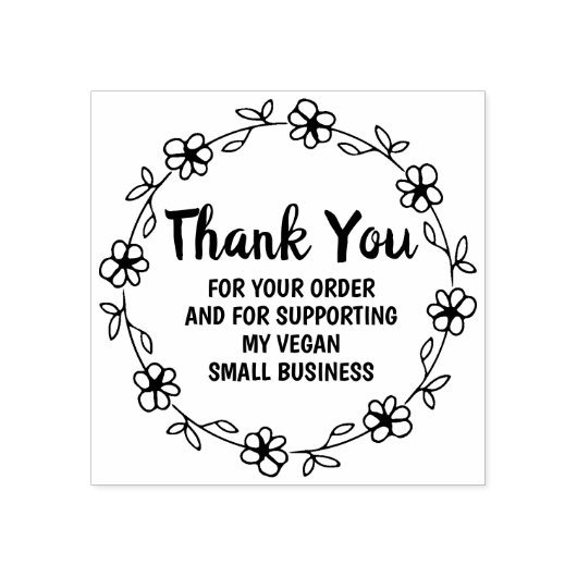 ご注文、スモールビジネスのお客様、ありがとうございました。 ラバースタンプ (インプリント)