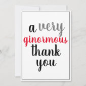 ご清聴ありがとうございました赤黒 サンキューカード (正面)