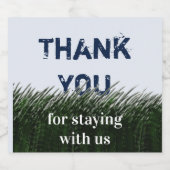 ご滞在ありがとう グリーン グラス ハウス ゲスト ビールラベル (シングルラベル)