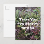 ご滞在ありがとう レンタルハウス 森林の小屋のゲスト ポストカード (正面/裏面)