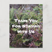 ご滞在ありがとう レンタルハウス 森林の小屋のゲスト ポストカード (正面)