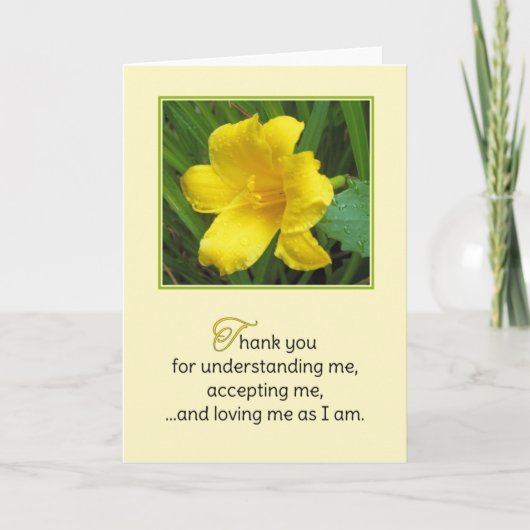 ご理解頂きありがとう… サンキューカード (正面)