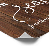 ご着席をお待ちしております 結婚式場 ピンクの花のポジ ポスター (角)