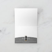 ご紹介ありがとうございます黒水色のドア サンキューカード (内部)