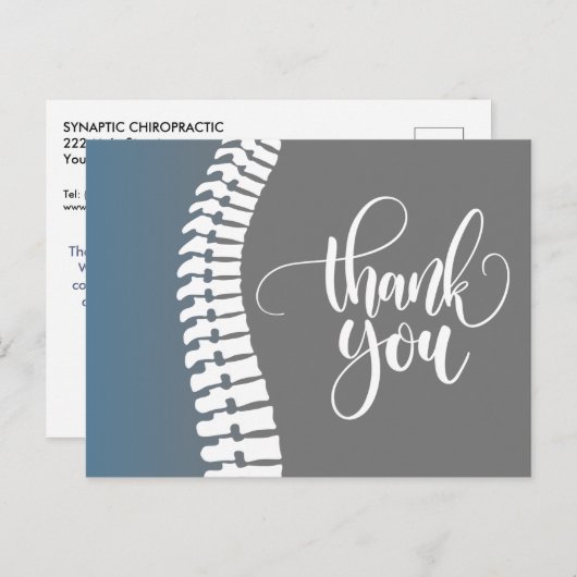 ご紹介ありがとうございます2カイロプラクティック ポストカード (正面/裏面)