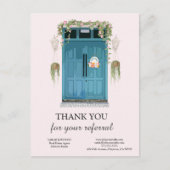 ご紹介いただいたことに感謝しております 不動産 ポストカード (正面)