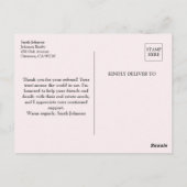 ご紹介いただいた不動産の紹介カードにお礼申し上げます。 ポストカード (裏面)