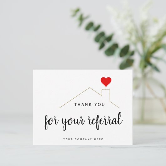 ご紹介いただいた不動産ファーミングに感謝 ポストカード (スタンド正面)