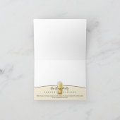 ご紹介いただきありがとうございます黄色い水彩のドア サンキューカード (内部)