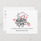 ご紹介でお花が咲く！｜母の日 ポストカード (正面/裏面)