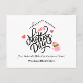 ご紹介でお花が咲く！｜母の日 ポストカード (正面)