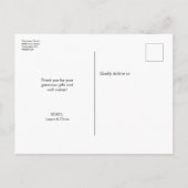 「ご紹介」男の赤ちゃん誕生発表葉書 案内ポストカード (裏面)