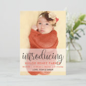 ご紹介 – Birth Announce 案内状 (スタンド正面)