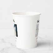 ご結婚おめでとうございます。ミスター＆ミセス 姓 日付 年 結婚記念品 紙コップ (左)