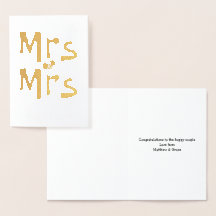 ご結婚おめでとうございます ミセス アンド ミセス