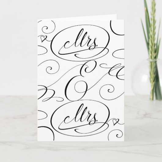 ご結婚おめでとうございます レズビアン カード カード (正面)