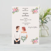 ご結婚おめでとうございます 招待状 (スタンド正面)