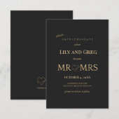 ご結婚おめでとうございます - 日付のお知らせ セーブザデート (正面/裏面)