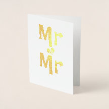 ご結婚おめでとうございます。Mr. And Mr.