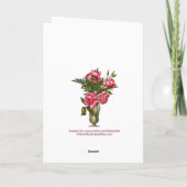 ご結婚式の出席者への感謝 サンキューカード (裏面)