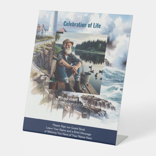 ご署名ください ゲストブック台 置き看板 台座サイン (正面)