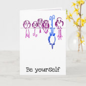 'ご自分で'カード（+メッセージを入力） カード (黄色い花)