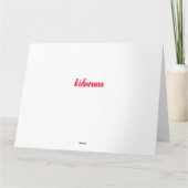 ご自分の誕生日の「特別な娘」に カード (裏面)