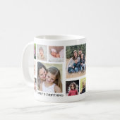 ご自分の15家族で写真を作成 – 白 コーヒーマグカップ (正面左)