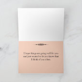 ご自考える身のグリーティングカード ノートカード (内部)