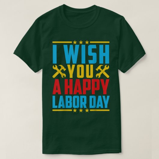ご苦労の日を祈る Tシャツ (デザイン正面)