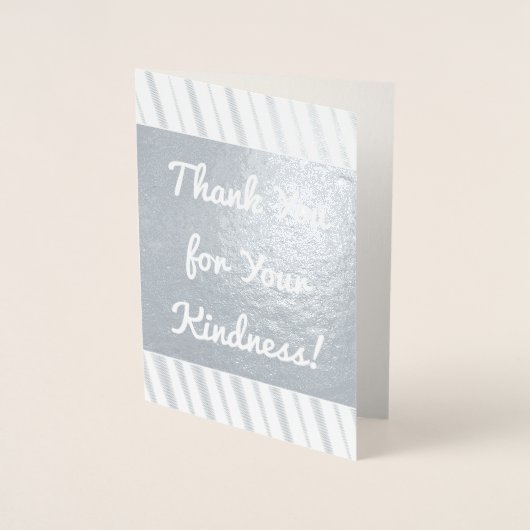 「ご親切にありがとう！」 グリーティングカード 箔カード (正面)