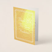 「ご親切にありがとう！」 グリーティングカード 箔カード (正面)