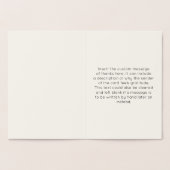 「ご親切にありがとう！」 グリーティングカード 箔カード (内部)