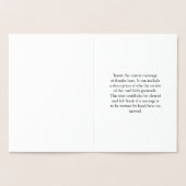 「ご親切にありがとう！」 グリーティングカード 箔カード (内部)