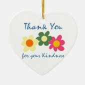 ご親切にありがとう セラミックオーナメント (正面)