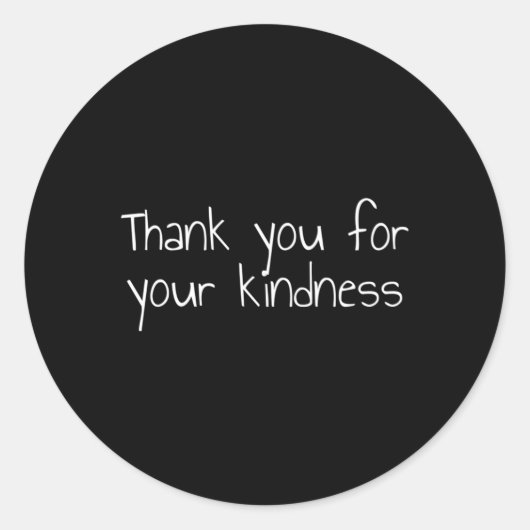 ご親切にありがとう ラウンドシール (正面)