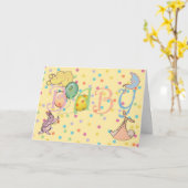 ご誕生おめでとうございます カード (黄色い花)