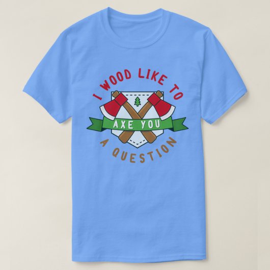 ご質問を承りたい Tシャツ (デザイン正面)