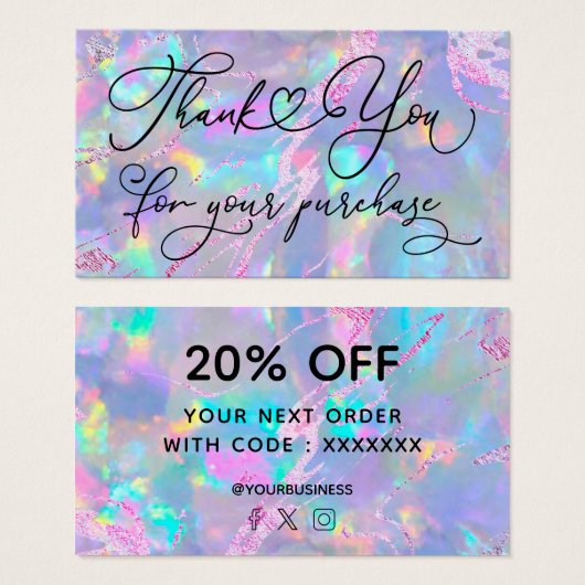 ご購入ありがとうございます オパール テクスチャ (正面&裏面)