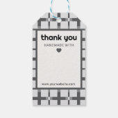 ご購入ありがとうございます 小規模ビジネス シンプル ギフトタグ (裏面)