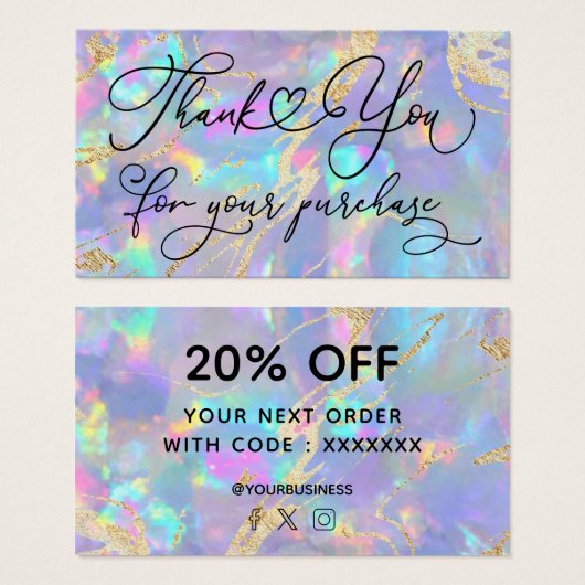 ご購入ありがとうございます 紫色のオパール (正面&裏面)