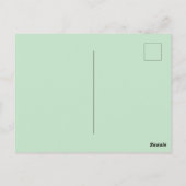 ご購入ありがとうございます 緑の植物の水彩 ポストカード (裏面)