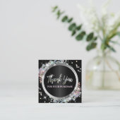 ご購入いただいたきまめな黒色のご購入ありがとうございます スクエア名刺 (スタンド正面)