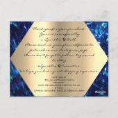 ご購入いただいたネイビー金ゴールドロゴ ポストカード (裏面)