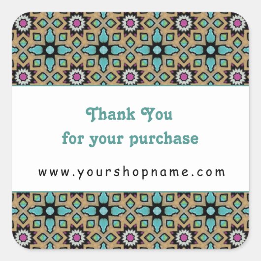 ご購入いただきありがとうございます1 スクエアシール (正面)